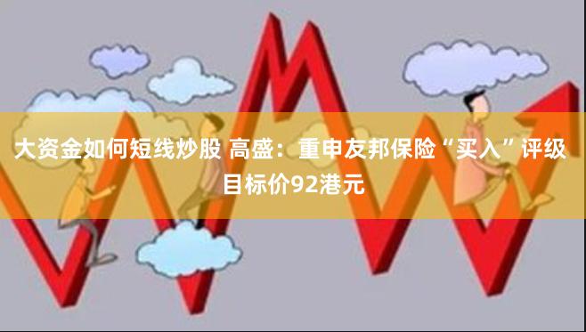 大资金如何短线炒股 高盛：重申友邦保险“买入”评级 目标价92港元